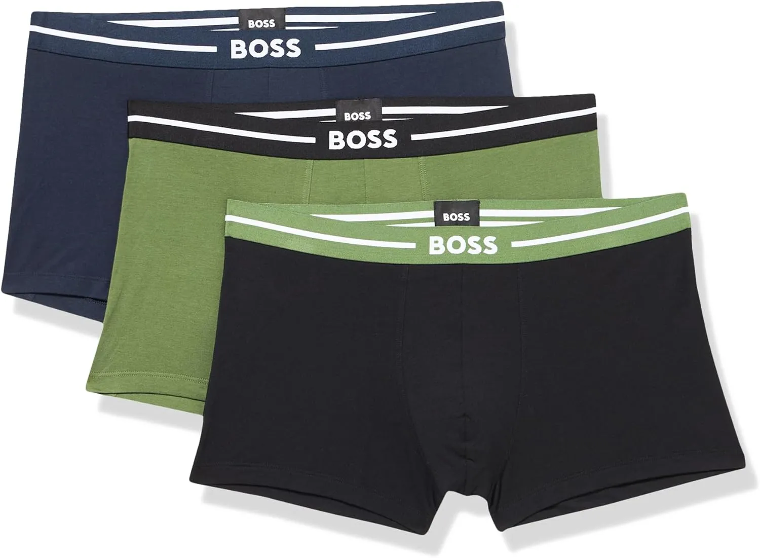 BOSS Men's 3-Pack Bold Logo Trunks