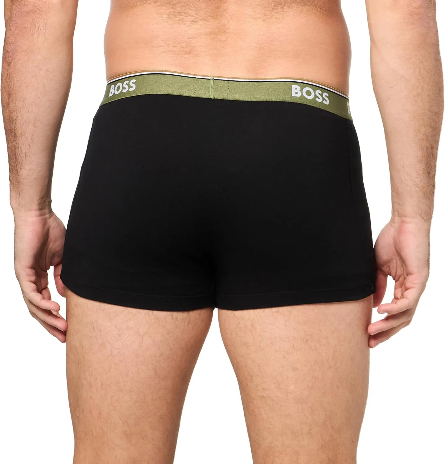 BOSS Men's 3-Pack Multi Design Bold Logo Trunks
