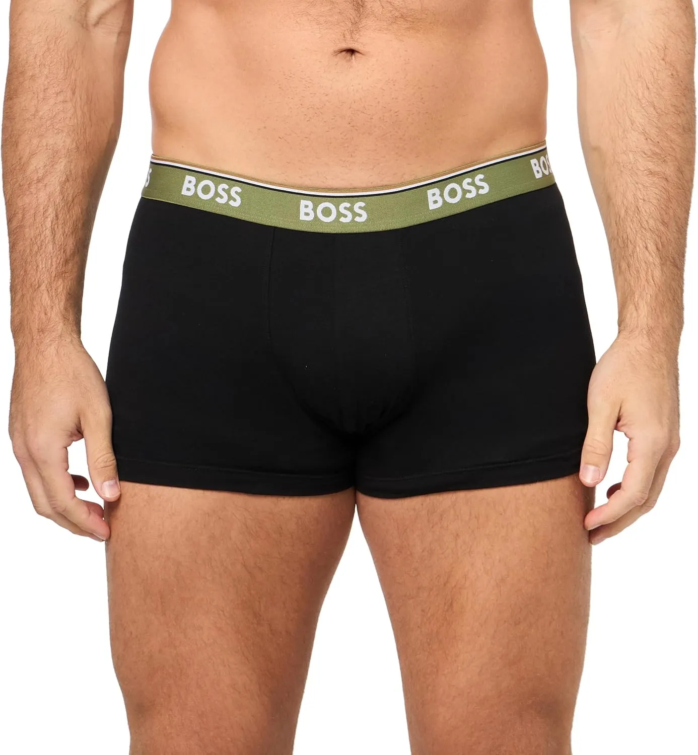 BOSS Men's 3-Pack Multi Design Bold Logo Trunks