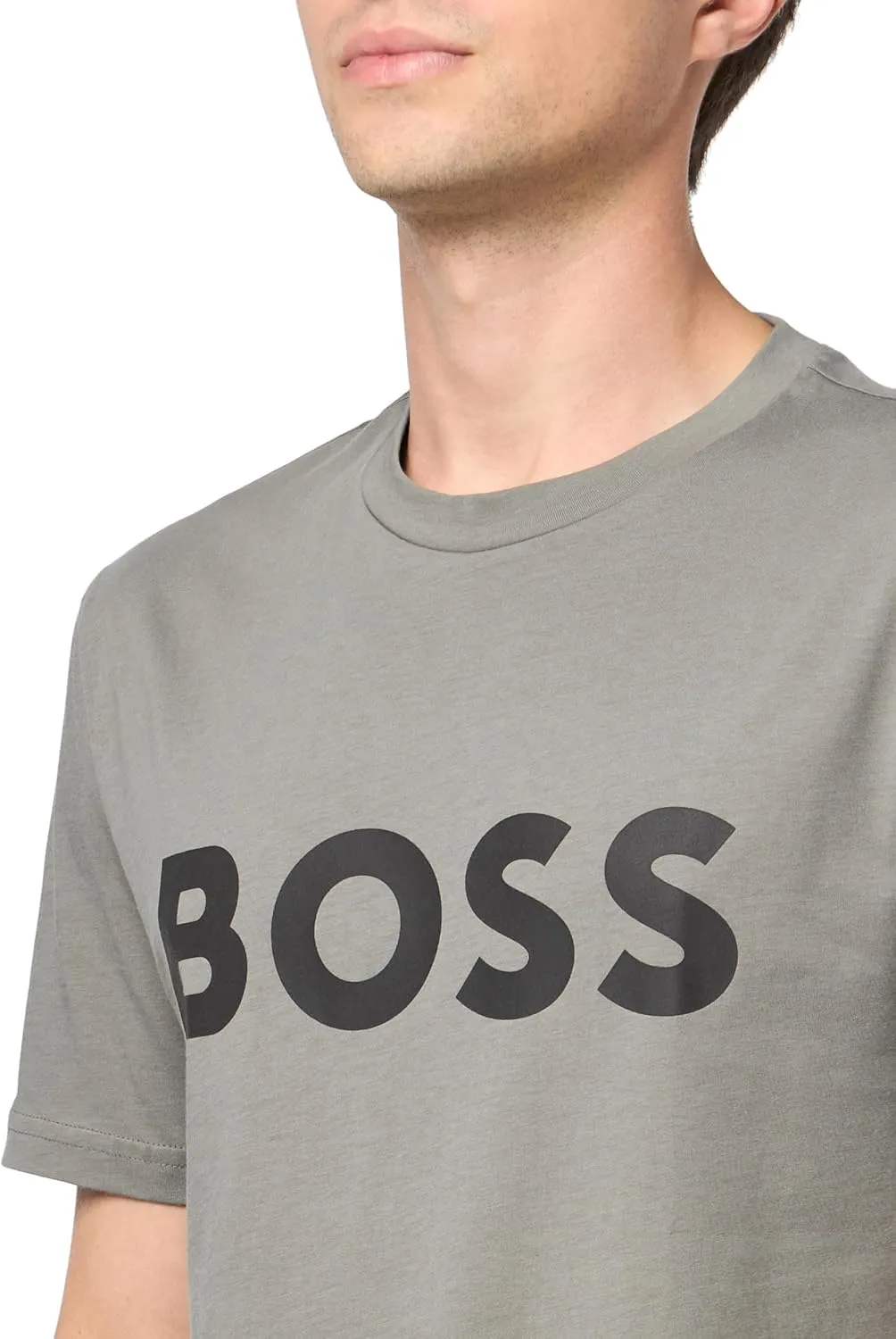 BOSS Men's Bold Logo Short-Sleeve Jersey T-Shirt