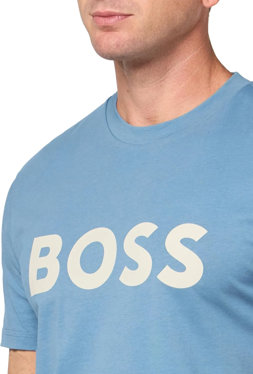 BOSS Men's Bold Logo Short-Sleeve Jersey T-Shirt