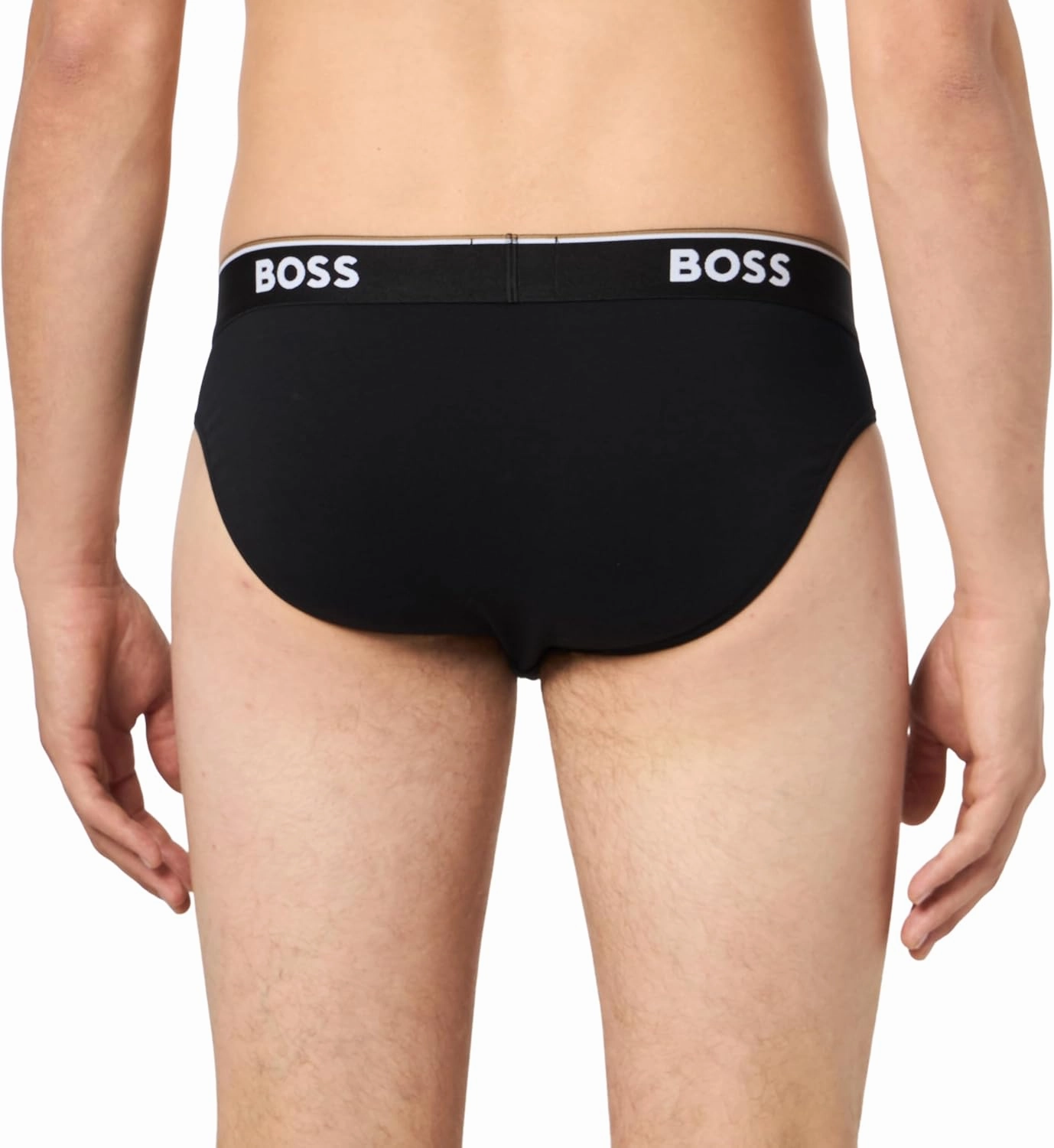 BOSS Men's 3-Pack Bold Logo Solid Briefs