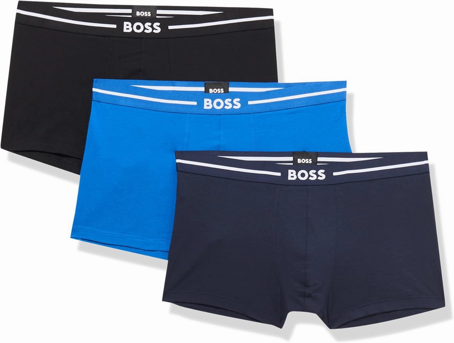 BOSS Men's 3-Pack Bold Logo Trunks