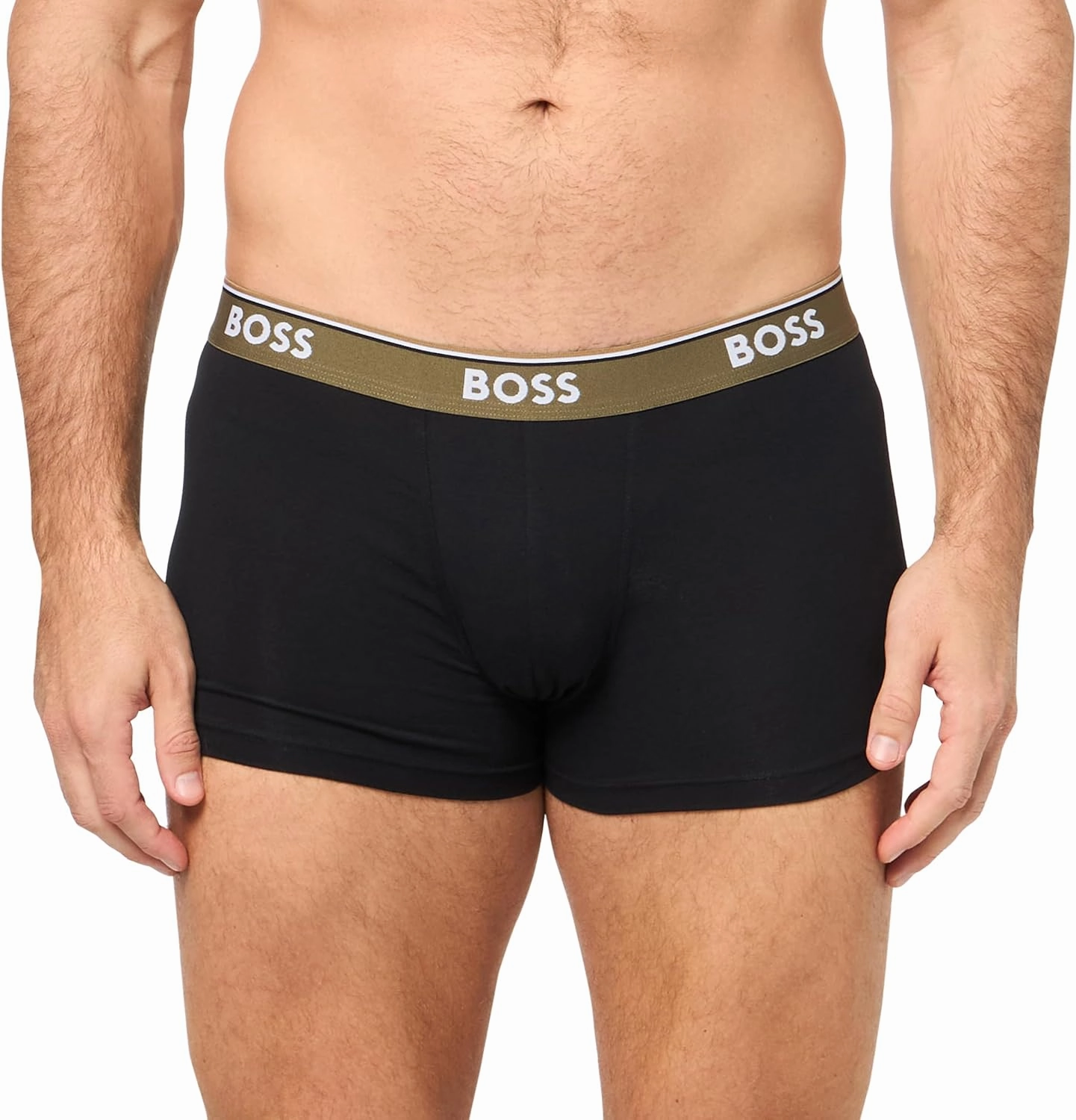 BOSS Men's 3-Pack Multi Design Bold Logo Trunks