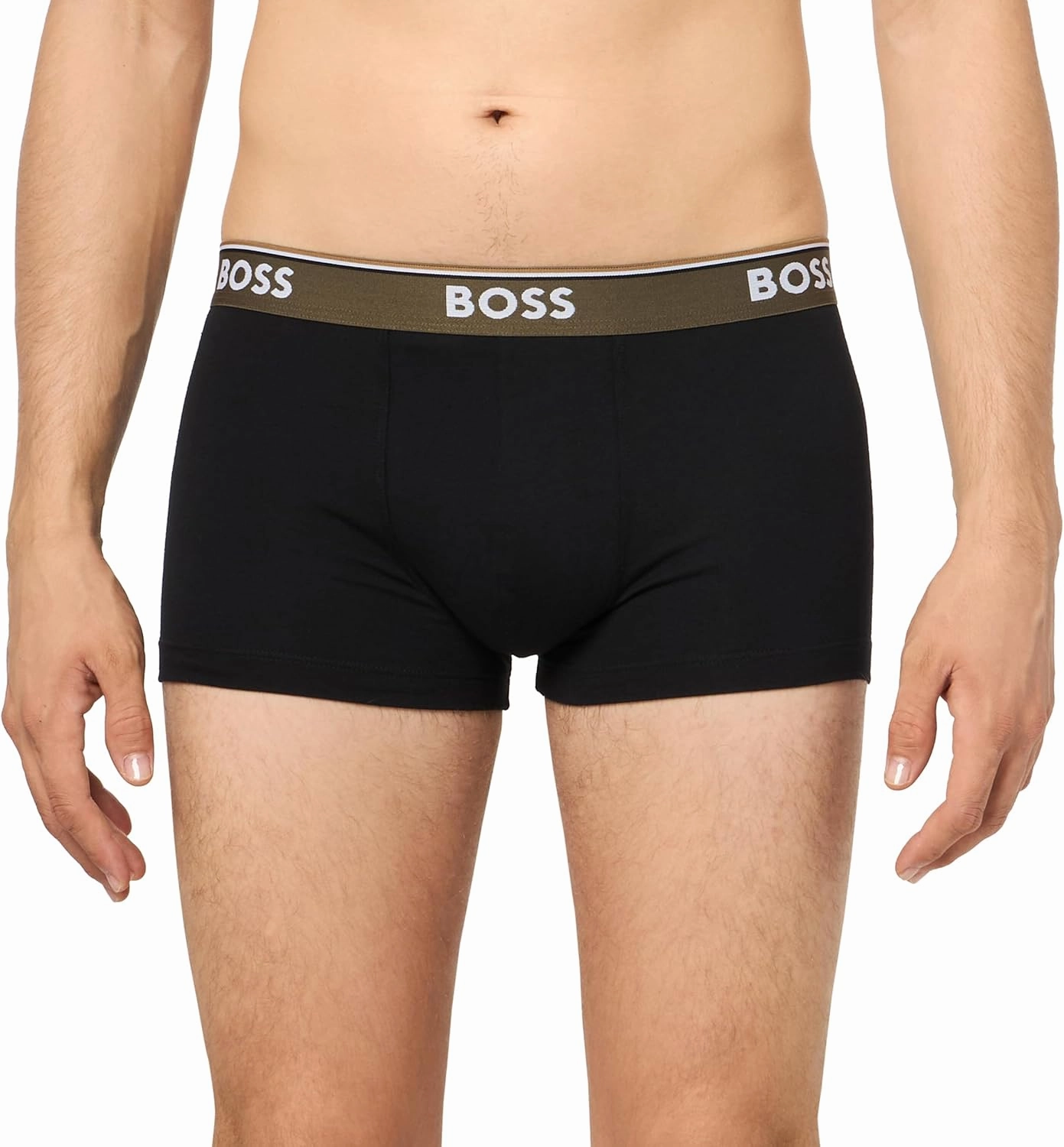 BOSS Men's 3-Pack Multi Design Bold Logo Trunks