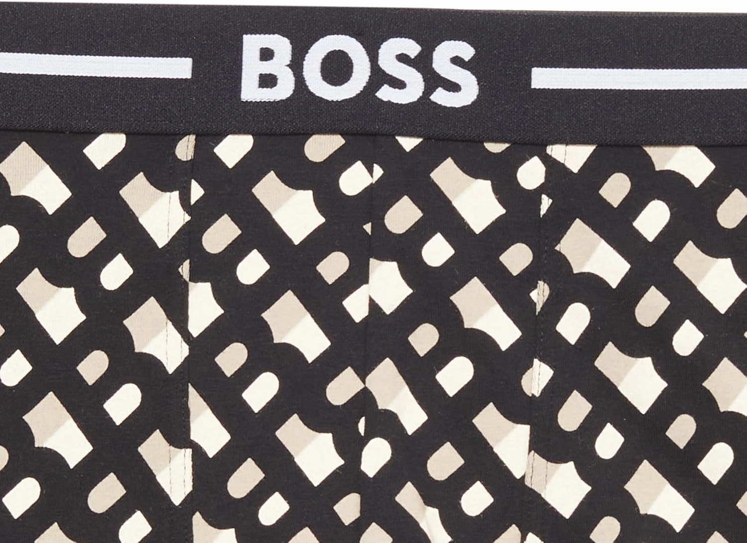 BOSS Men's 3-Pack Multi Design Bold Logo Trunks