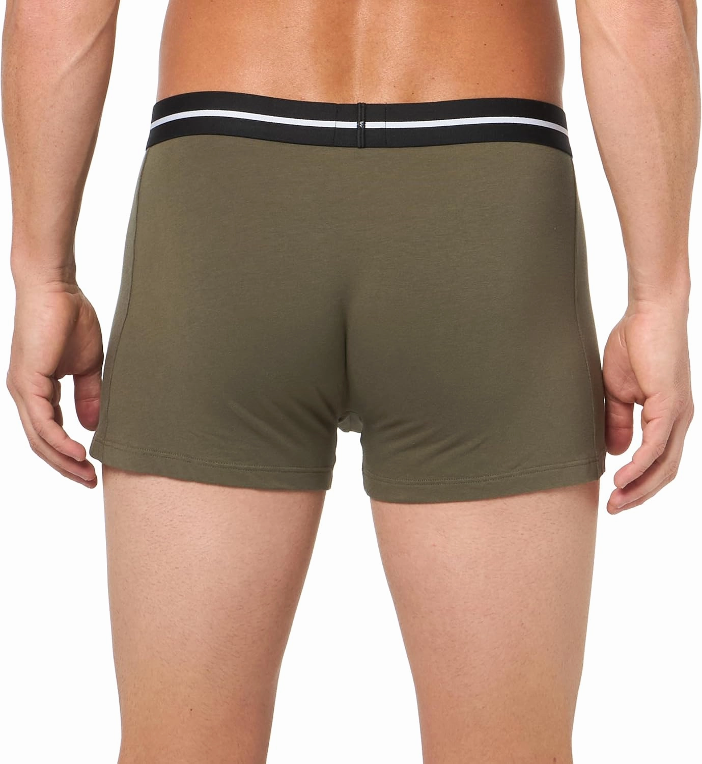 BOSS mens 3 Pack Bold Logo Cotton Stretch Trunks