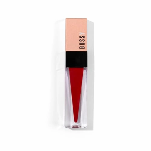 Bossy Cosmetics Liquid Lipstick for Women, Long Lasting All Day Wear, Matte, Vegan & Cruelty-Free, Hydrating, Healthy & Full Lips, Paraben Free, Oprah's Favorite Things 2023 (FAITH - RED COLOR)
