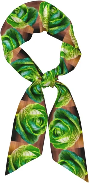 Bright Cabbage Stylish Scarf For Women Lightweight Printed Scarves Spring Fall Fashion Shawl Wraps For Women