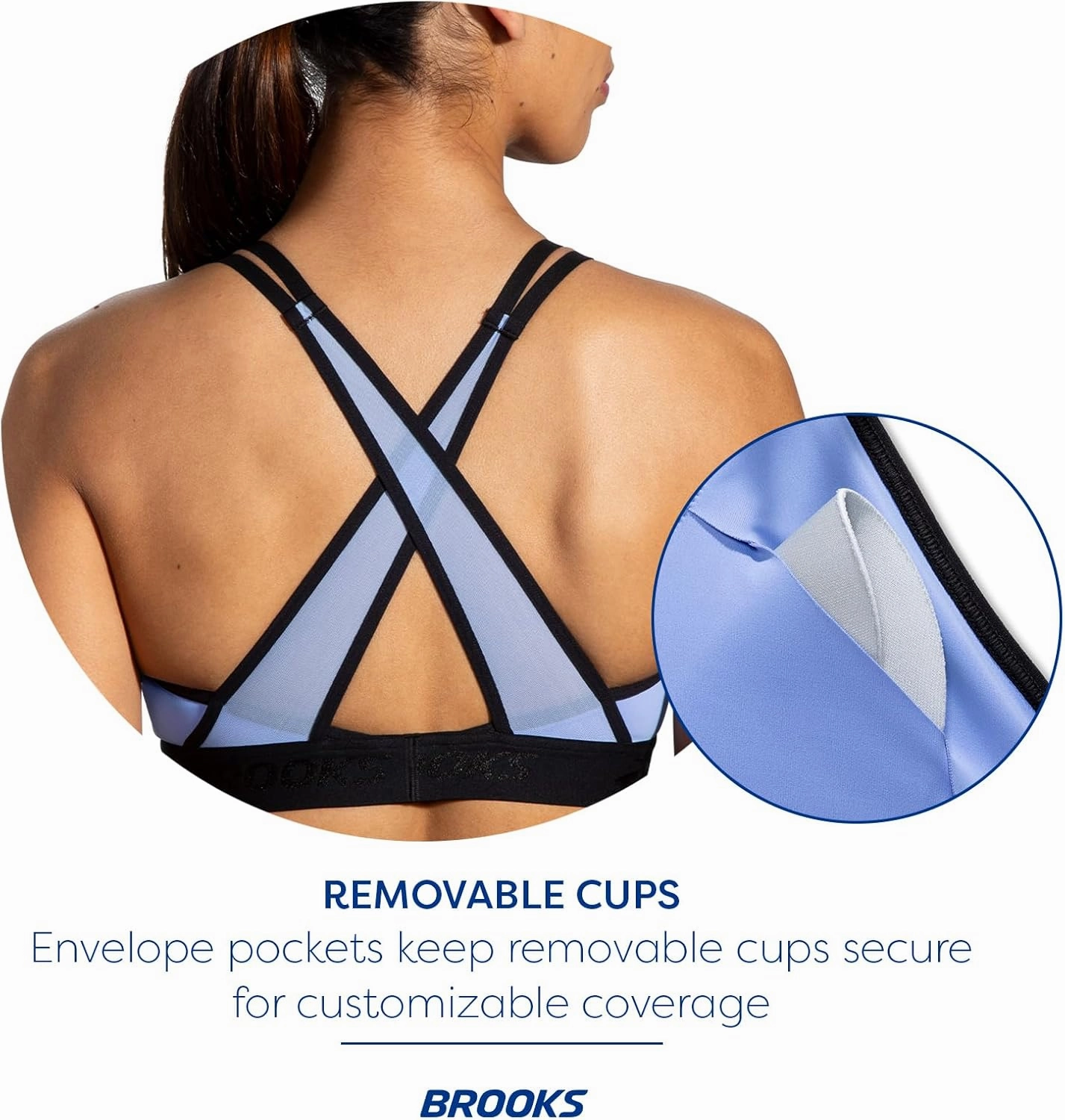 Brooks Women's Plunge 2.0 Sports Bra for Running, Workouts & Sports