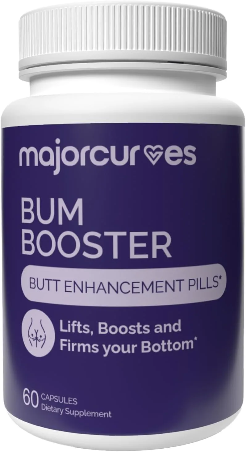Butt Enhancement Pills - Booty Capsules for Fast Bum Bum Growth - Lift, Tone, Firm and Tighten That Perfect Peach for a Fuller Appearance, Reduce Cellulite (1 Bottle)