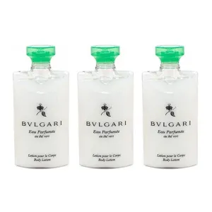 BVLGARI Au The Vert (Green Tea) Lotion - Set of 3, 2.5 Fluid Ounces Bottles