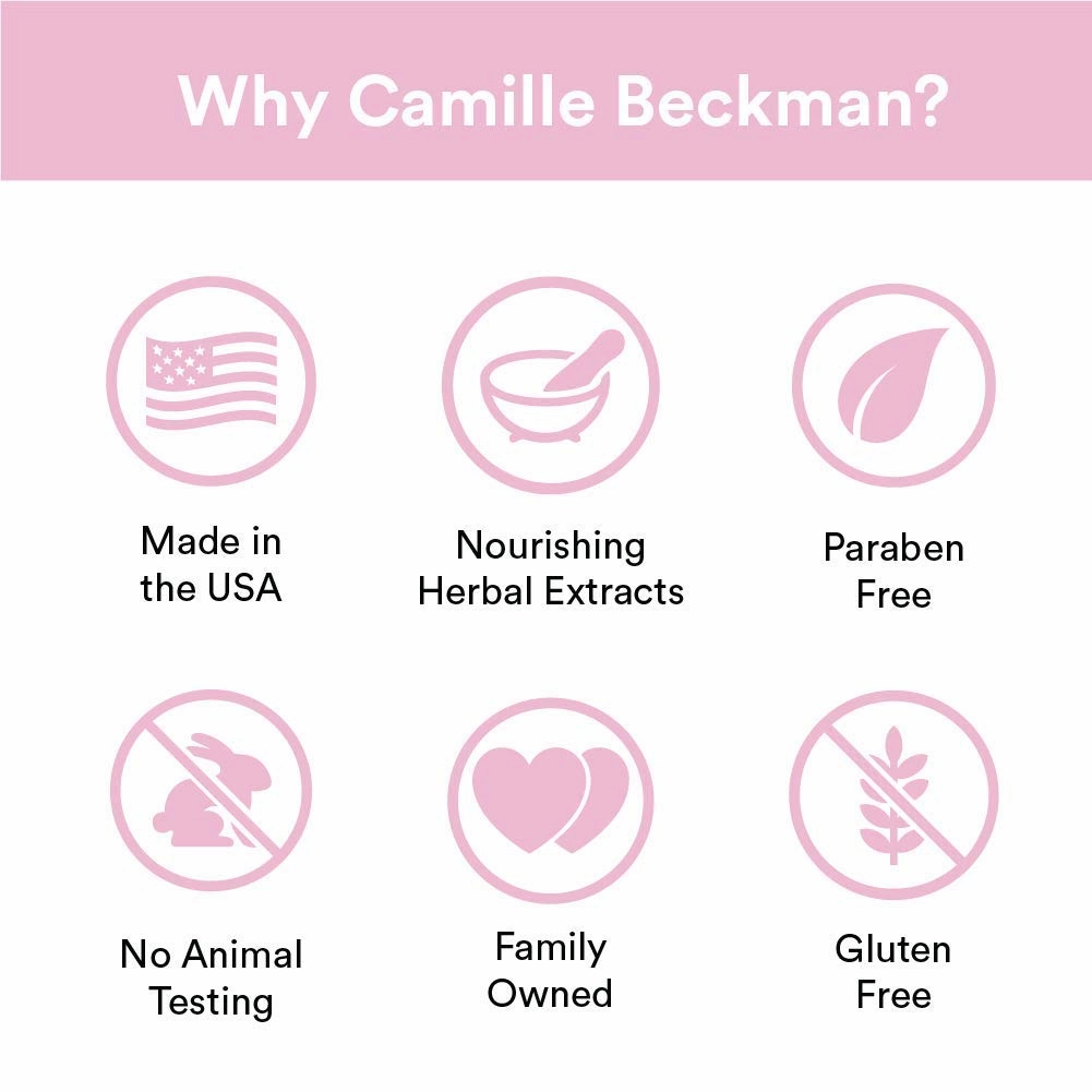 Camille Beckman Romantic Manicure Gift Set, Glycerine Rosewater, Glycerine Hand Therapy 6 oz, Premium Crystal Nail File