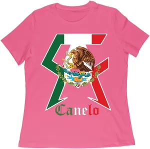 Canelo Alvarez Boxing T-Shirt - Bold Mexican Flag C and A Design