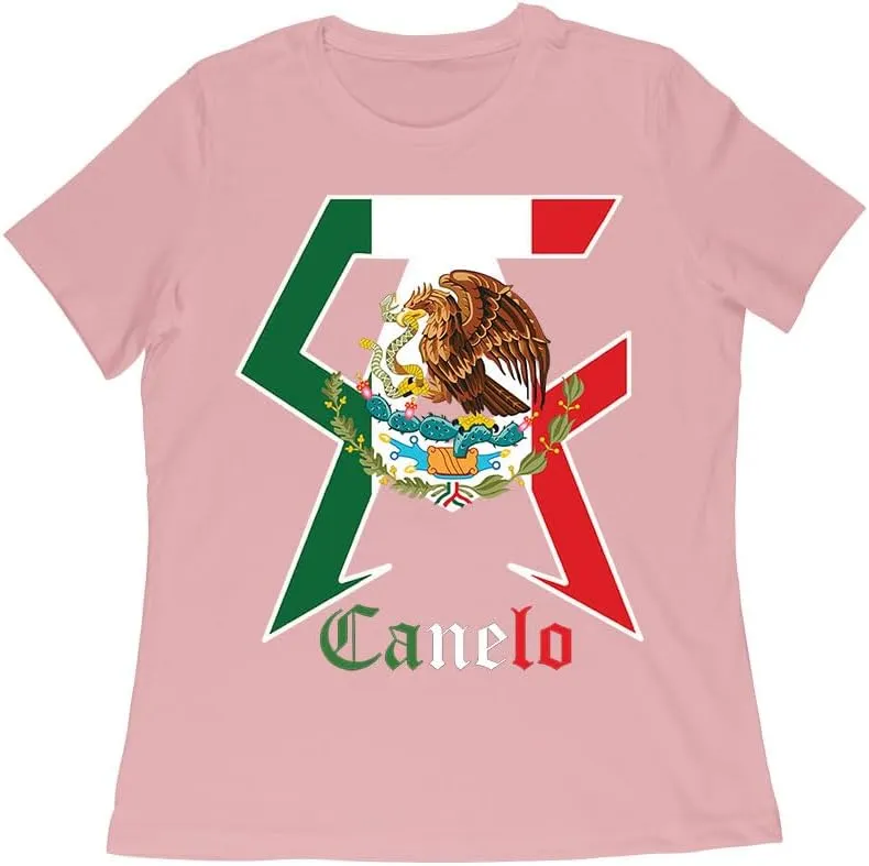 Canelo Alvarez Boxing T-Shirt - Bold Mexican Flag C and A Design