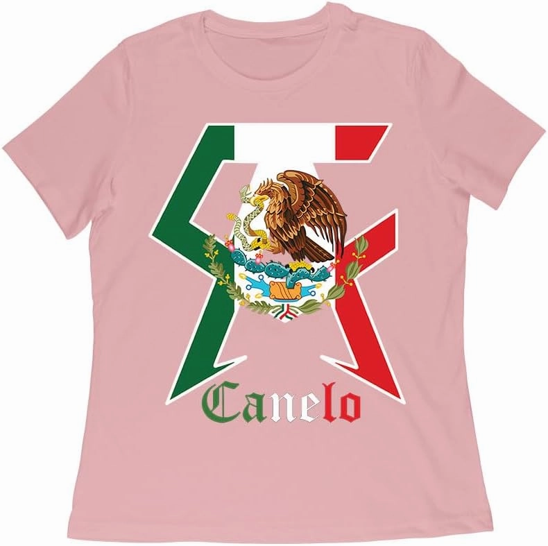 Canelo Alvarez Boxing T-Shirt - Bold Mexican Flag C and A Design