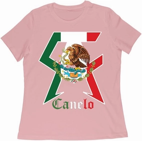 Canelo Alvarez Boxing T-Shirt - Bold Mexican Flag C and A Design