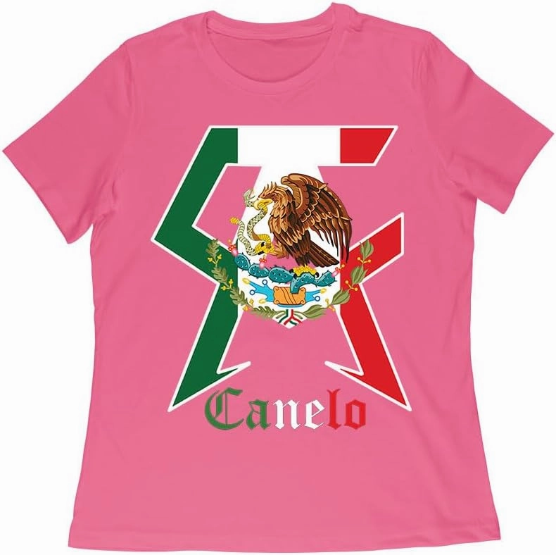Canelo Alvarez Boxing T-Shirt - Bold Mexican Flag C and A Design