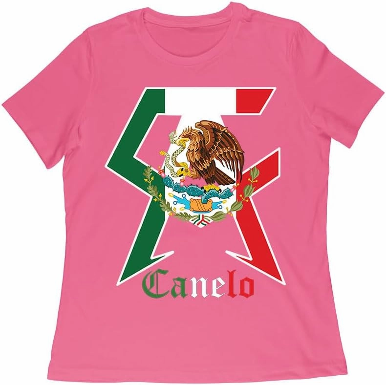 Canelo Alvarez Boxing T-Shirt - Bold Mexican Flag C and A Design