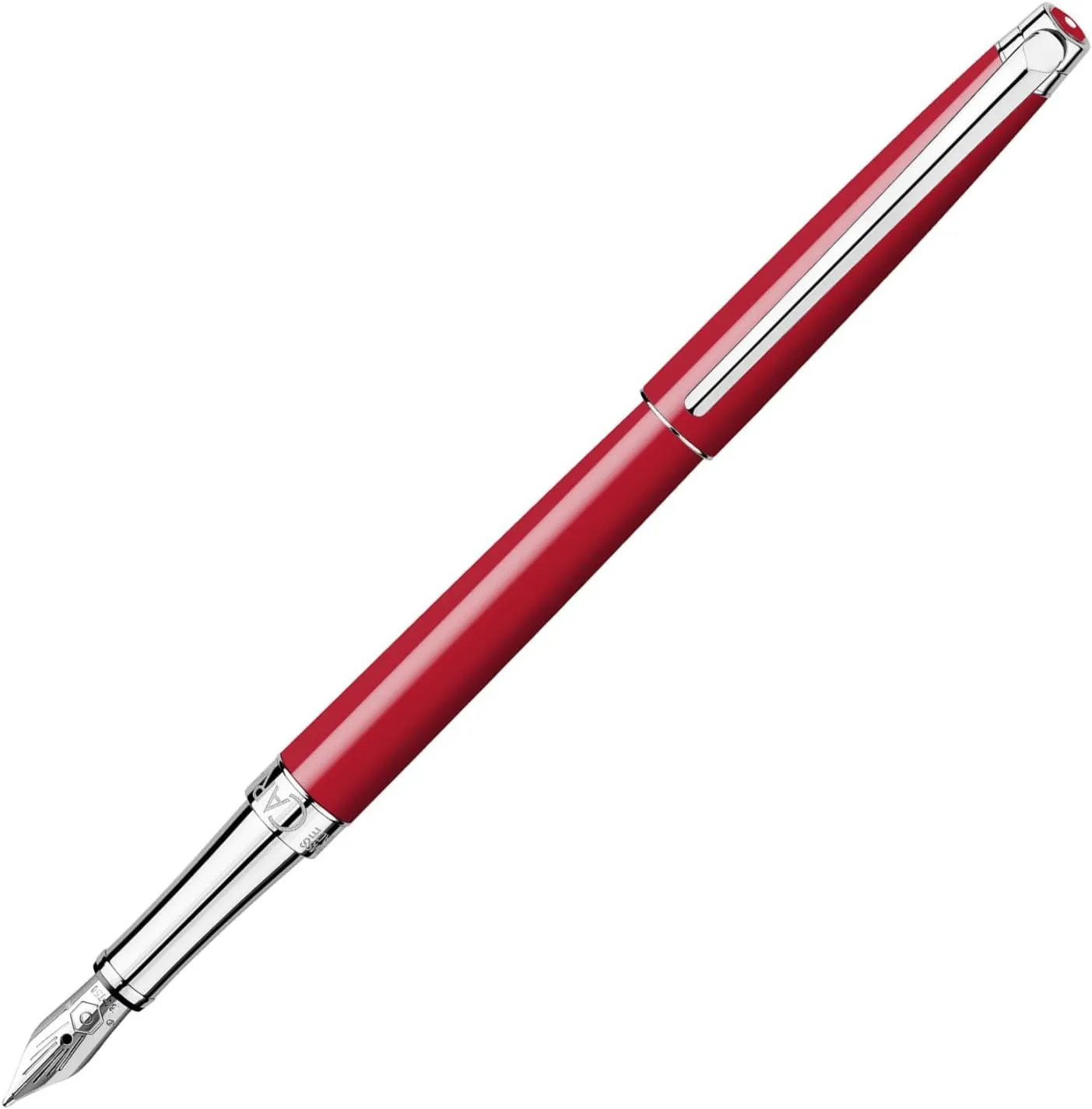 Caran d'Ache Leman Slim Scarlet Red Fountain Pen Broad