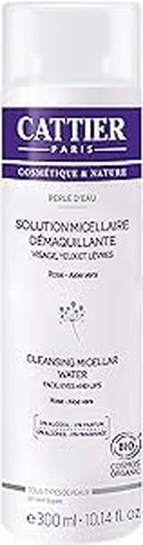 Cattier Perle d'Eau Organic Cleansing Micellar Solution 2 x 300ml To remove make-up of face, eyes and lips.