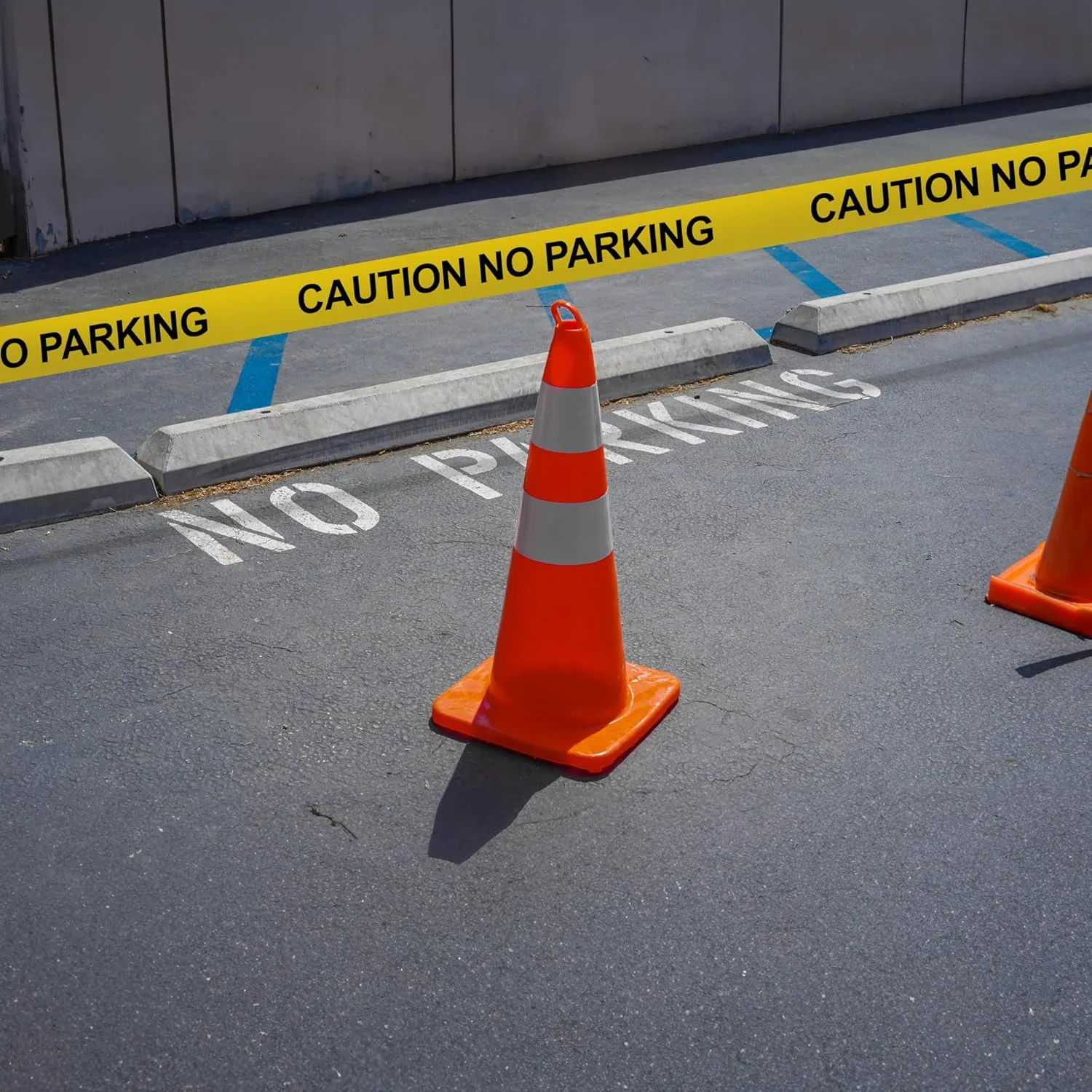 Caution No Parking Tape 3 Pack 3 inch X 1000 feet • Bright Yellow with a Bold Black Print for High Visibility • 3 in. Wide for Maximum Readability • Tear Resistant