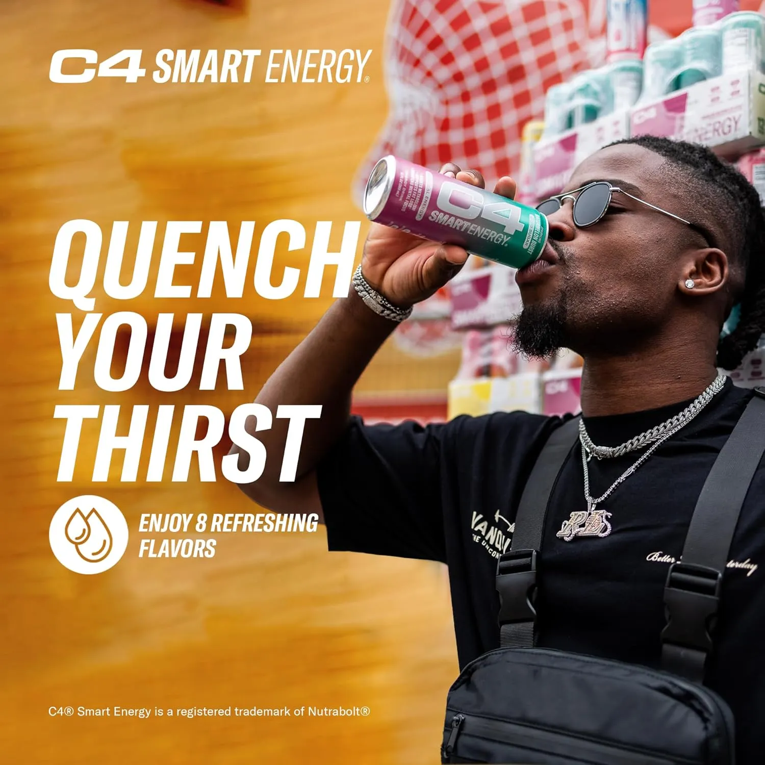 Cellucor C4 Smart Energy Drink – Boost Focus and Energy with Zero Sugar, Natural Energy, and Nootropics - 200mg Caffeine - Cherry Berry Lime (12oz Pack of 12)
