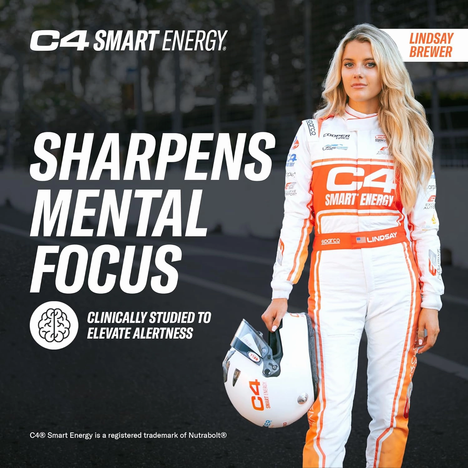 Cellucor C4 Smart Energy Drink ‚ Boost Focus and Energy with Zero Sugar, Natural Energy, and Nootropics - 200mg Caffeine - Watermelon Burst (12oz Pack of 12)
