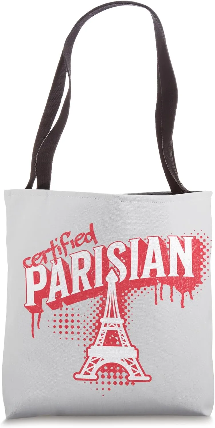 Certified Parisian - Bold City Pride Graphic Design Tote Bag