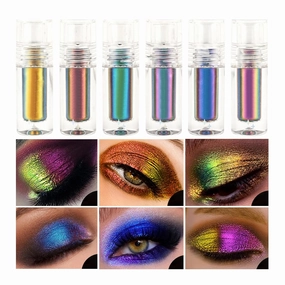 Chameleon Eyeshadow Stick Metallic High Pigments Makeup Metals Gloss Shimmer Shining Eye Shadow for Eyes Sparkling Pen Kit Gift for Lady (6 Colors Chameleon Eyeshadow)