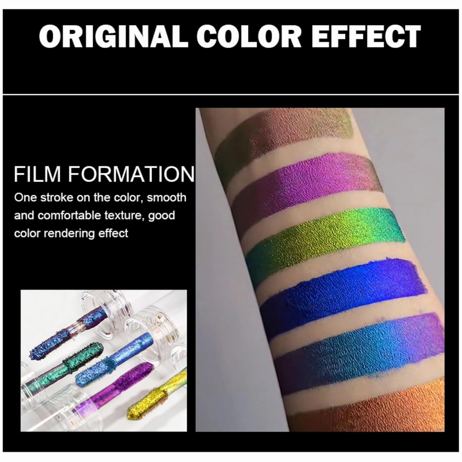 Chameleon Eyeshadow Stick Metallic High Pigments Makeup Metals Gloss Shimmer Shining Eye Shadow for Eyes Sparkling Pen Kit Gift for Lady (6 Colors Chameleon Eyeshadow)