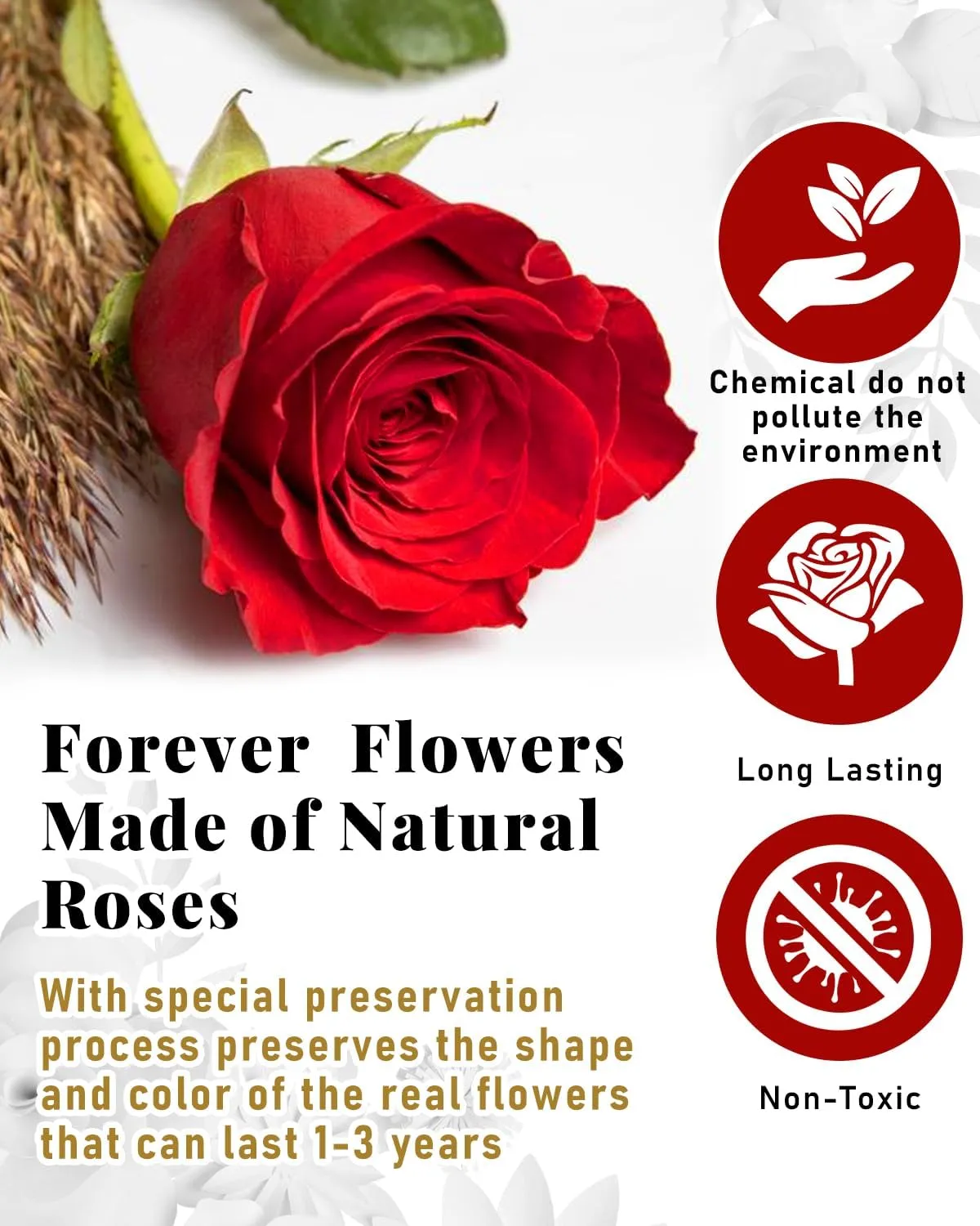 Changshunqi 16 Flowers Forever Preserved Roses in a Heart Box, Preserved Flowers Womens Birthday Gifts for Women Mothers Day Gift, Eternal Real Rose Anniversary Romantic Woman Gifts for Mom Her Wife