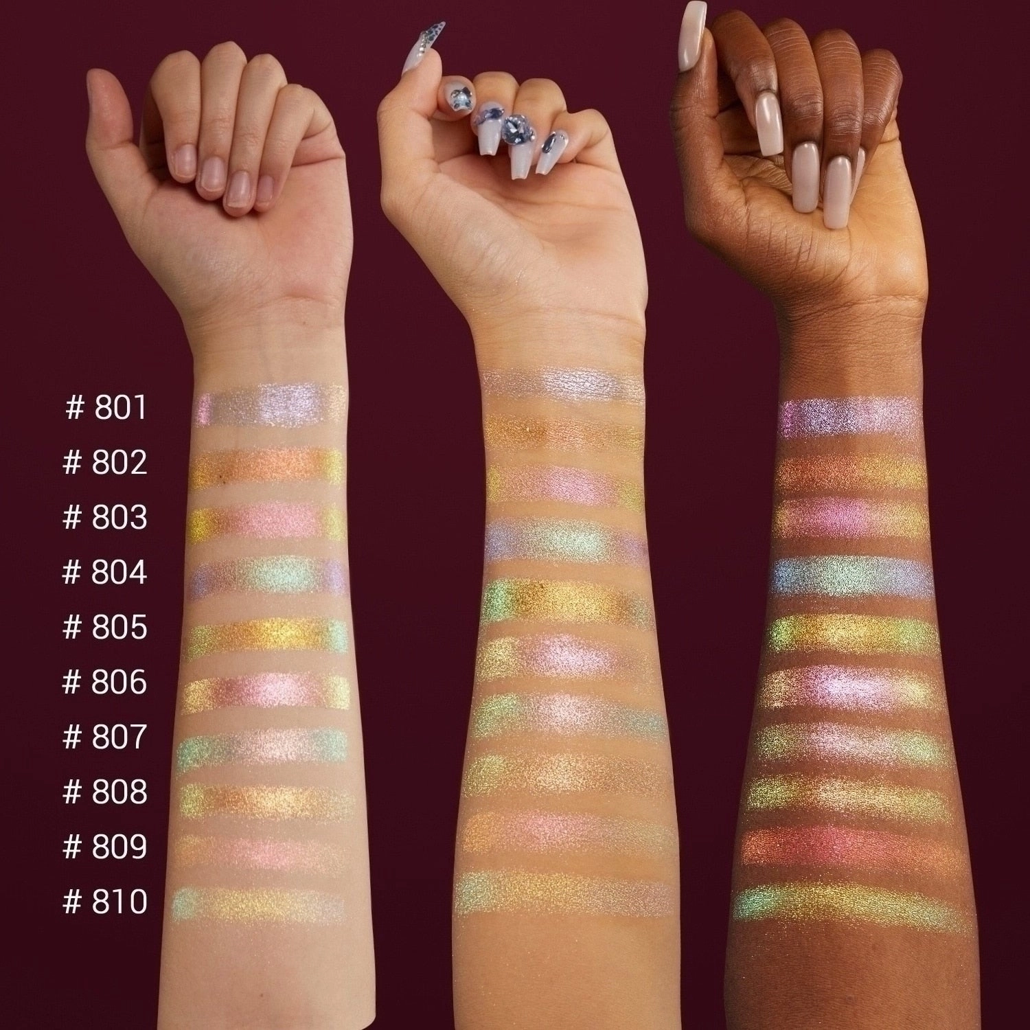 CHARMACY Duochrome Long-lasting Eyeshadow Palette High Quality