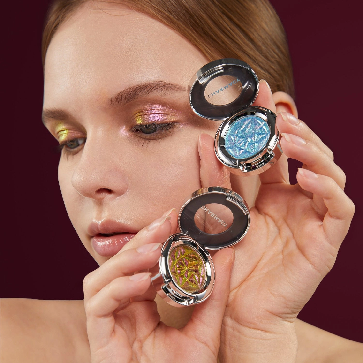 CHARMACY Duochrome Long-lasting Eyeshadow Palette High Quality
