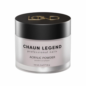 Chaun Legend Acrylic Powder, 2oz Long Lasting Salon Quality, Bubble Free, Self Leveling Professional Manicures, Fake Nails, Carving & Extensions, Radiant Rosewater