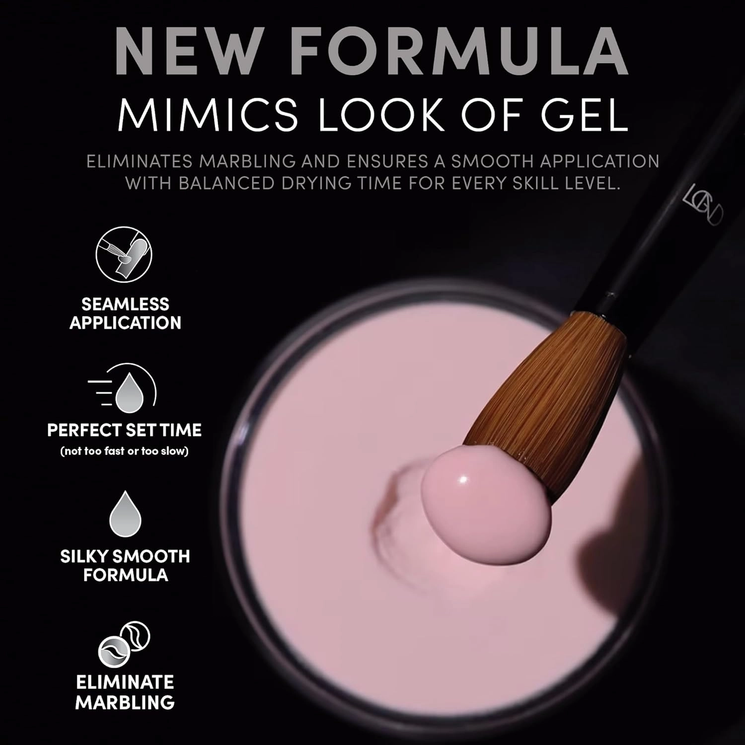 Chaun Legend Acrylic Powder, 2oz Long Lasting Salon Quality, Bubble Free, Self Leveling Professional Manicures, Fake Nails, Carving & Extensions, Radiant Rosewater