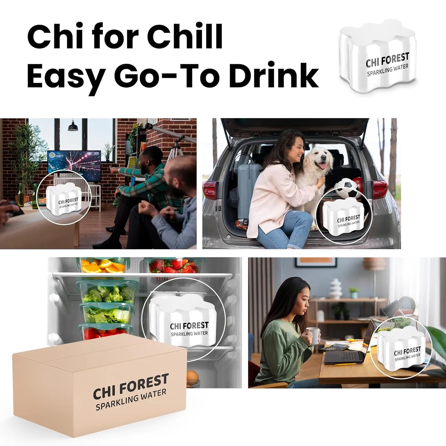 CHI FOREST White Peach Sparkling Water (11.15 oz* 24)…
