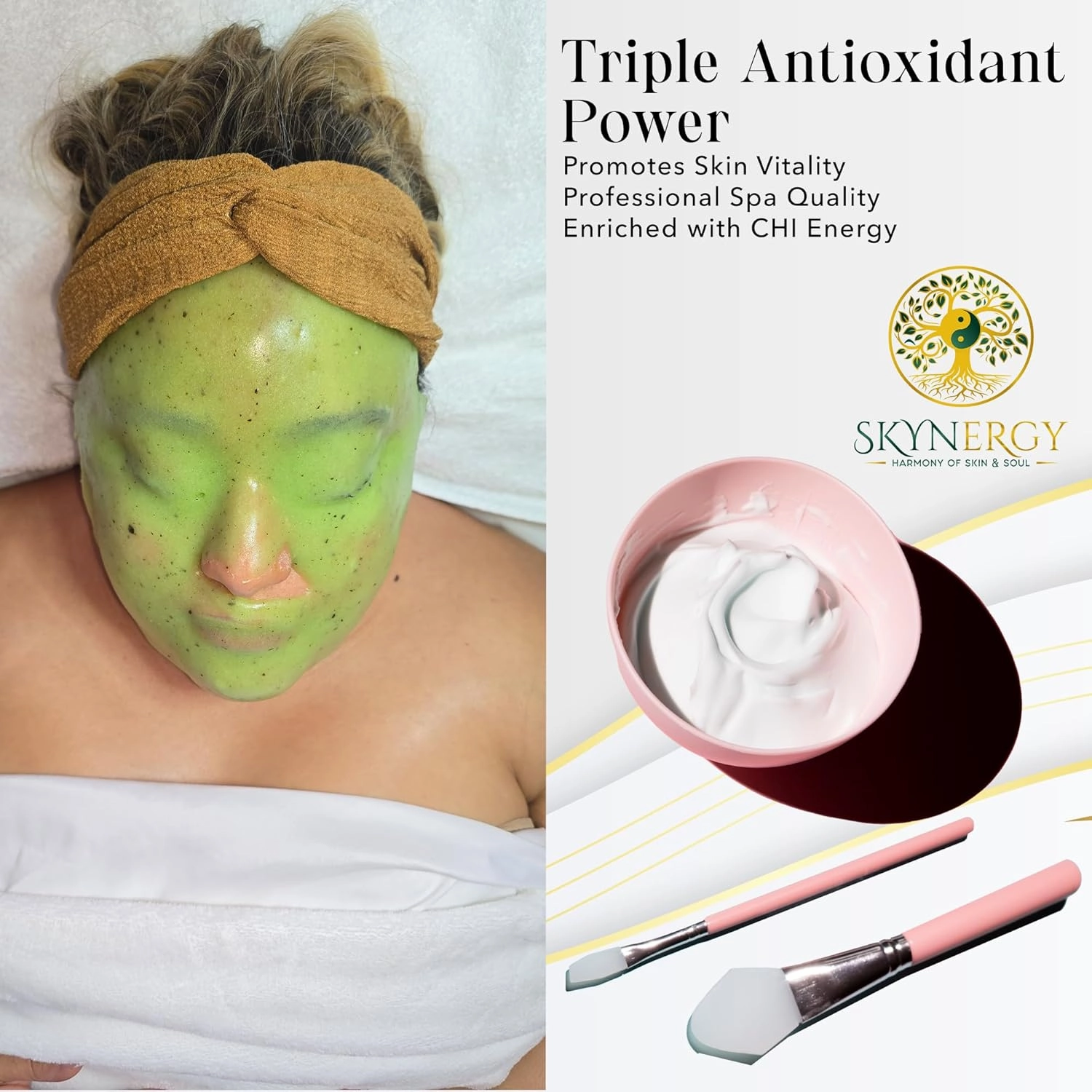 Chi Energy Elixir Jelly Face Mask | HydroGlo Jelly Mask for Skin Hydration | Radiance and Reduced Pigmentation | Vajafacial Jelly Mask | 12 Applications (30 Fl Oz)