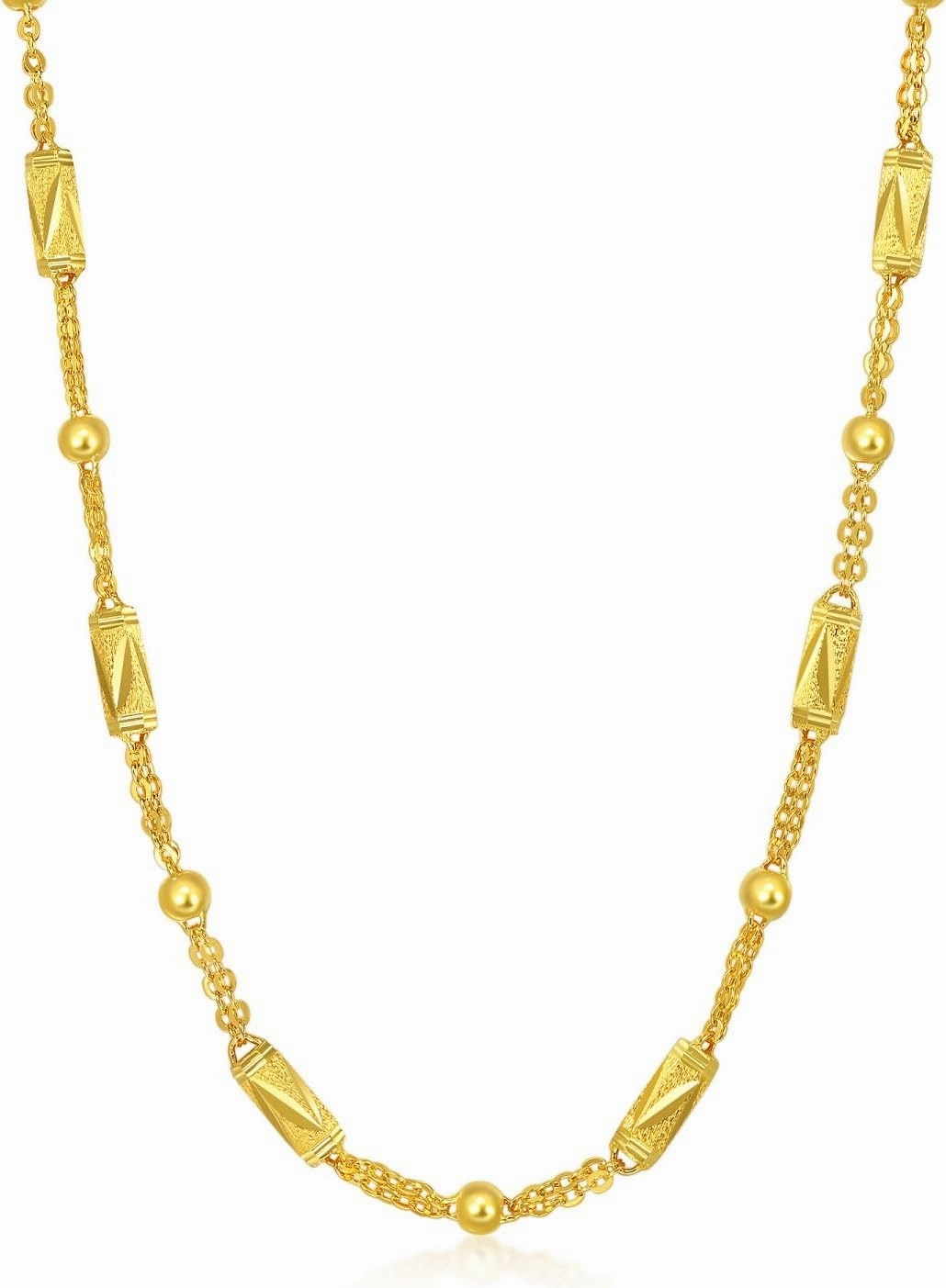 CHOW SANG SANG 999.9 24K Solid Gold Chain Necklace for Women Size 50cm 82570N Price-by-Weight 22.08g Gold