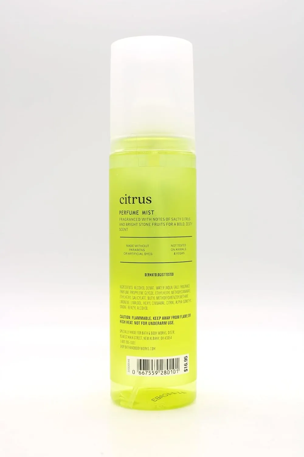Citrus (Glowing), Bath and Body, Perfume Mist Body Spray, 6 fl oz