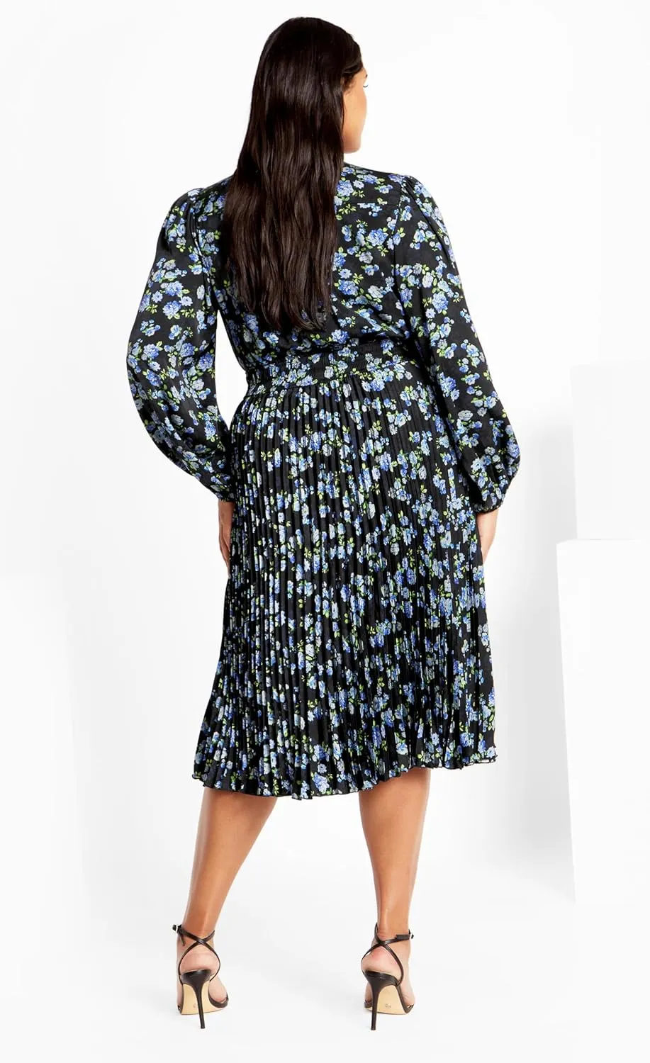 City Chic Women's Plus Size Dress Finley Pleat