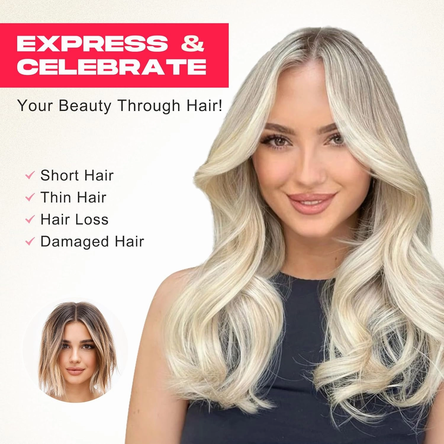 Clip in Hair Extensionss, 4PCS Hair Extensions 14" Short Layered Cut Hair Extensions Invisible Lace Weft Natural Soft Hairpieces for Women (Black)