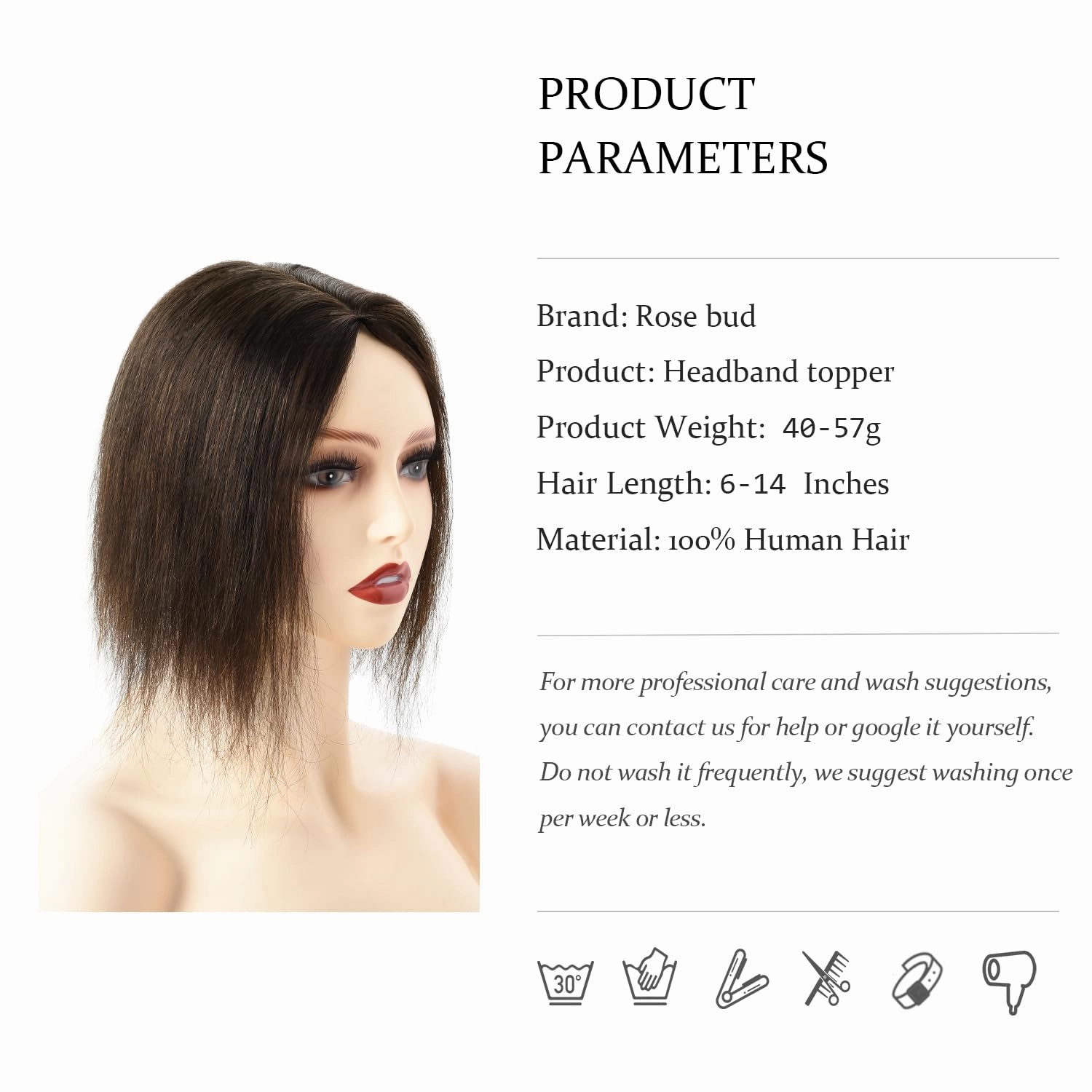 Clip in Human Hair Toppers Seamless Hairpiece Toupee for Women Lace Base Topper for Thicking Hair Natural Natural Medium Brown 6 Inch