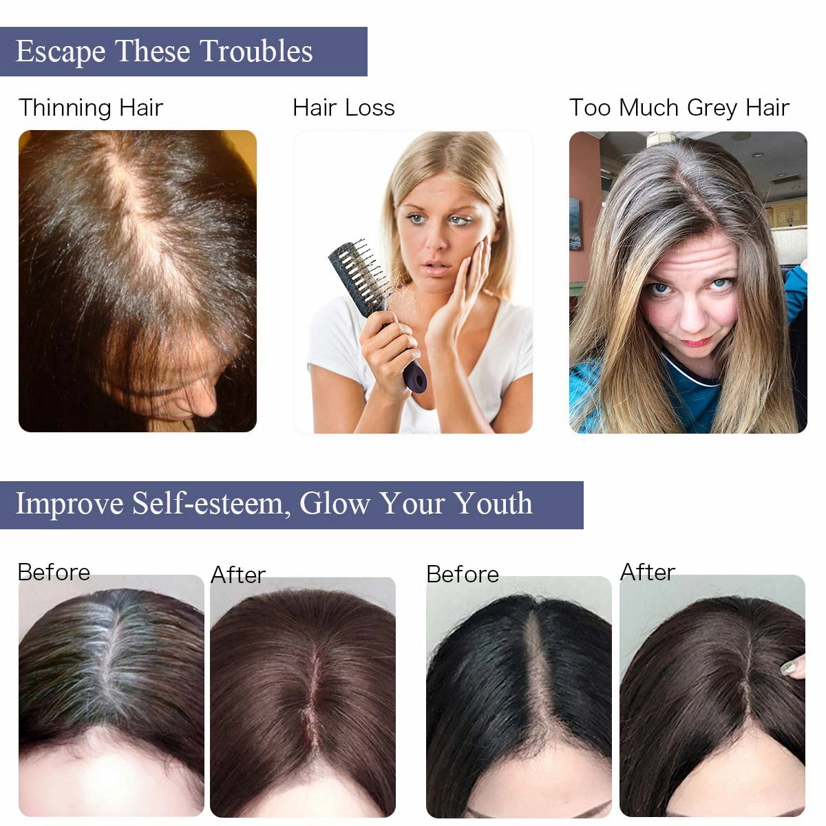 Clip in Human Hair Toppers Seamless Hairpiece Toupee for Women Lace Base Topper for Thicking Hair Natural Short Hair 6 Inch