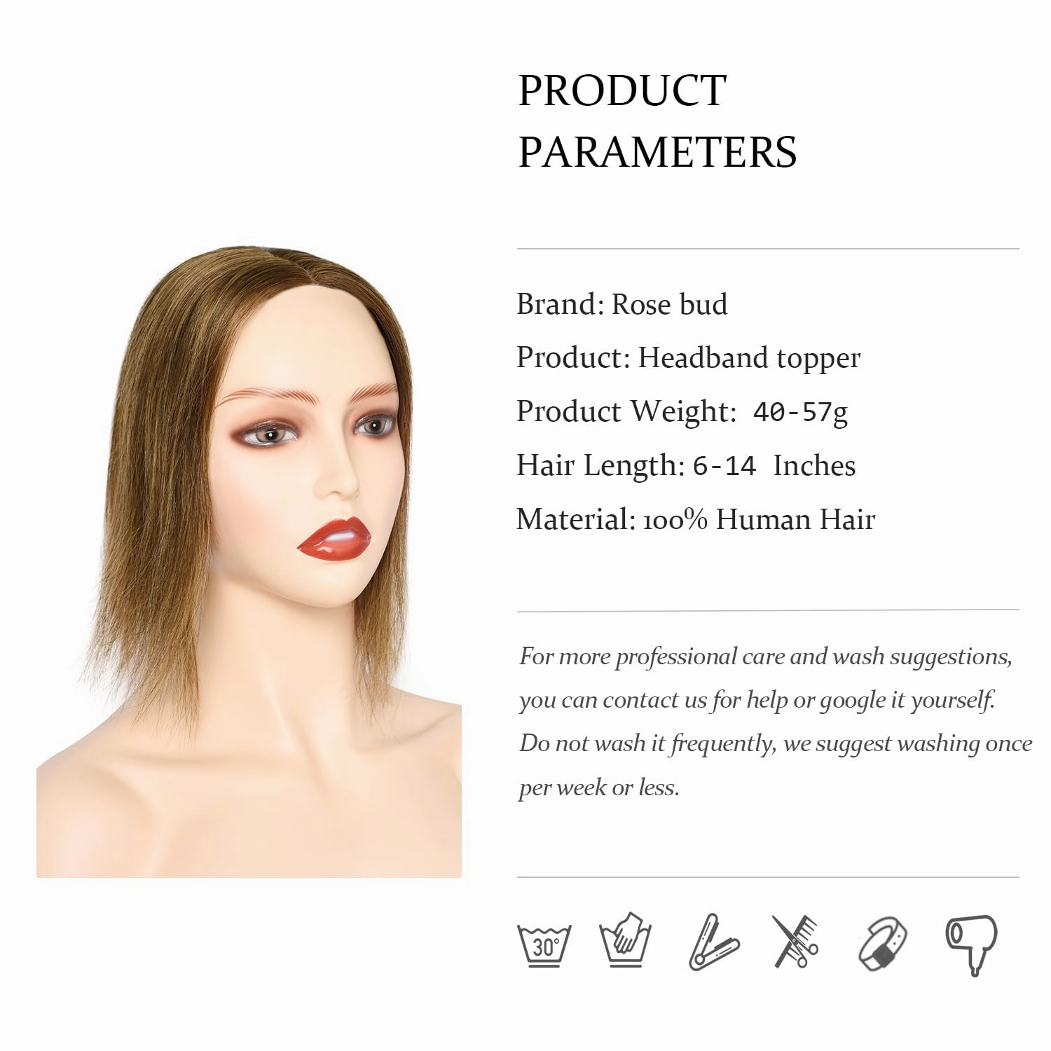 Clip in Human Hair Toppers Seamless Hairpiece Toupee for Women Lace Base Topper for Thicking Hair Natural Short Hair 6 Inch
