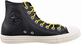 Converse Chuck Taylor All Star HI Mens Shoes Black/Bold Citron/Egret 163339c (6.5 M US)