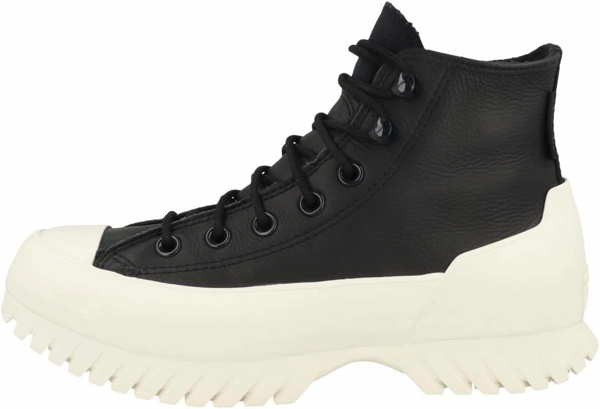 Converse Chuck Taylor All Star Lugged Winter 2.0 Unisex Shoes Size 5, Color: Black/Bold Mandarin/Egret