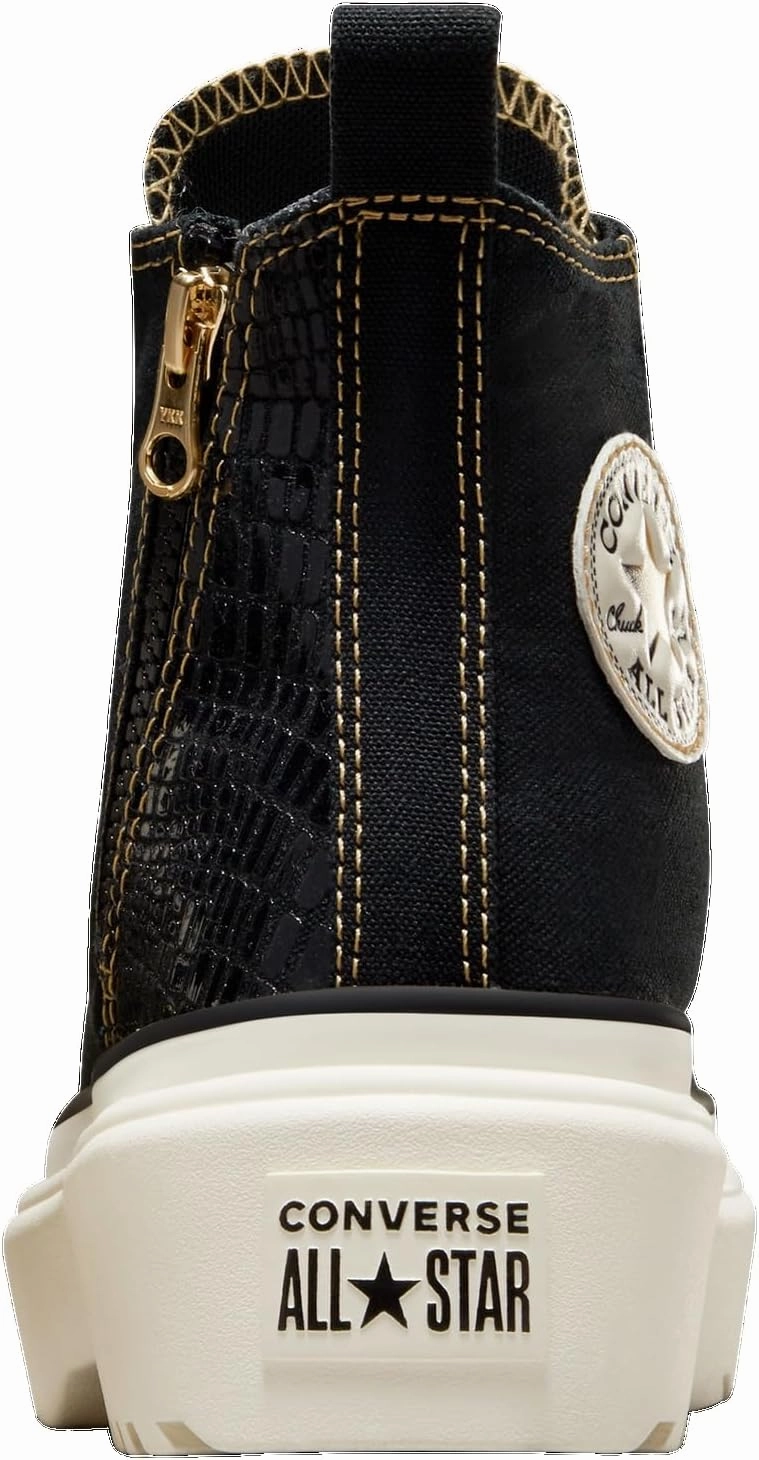 Converse Glazed Chrome Lugged Lift Hi - Girls' Grade School (A06863C, Gold/Egret/Black)