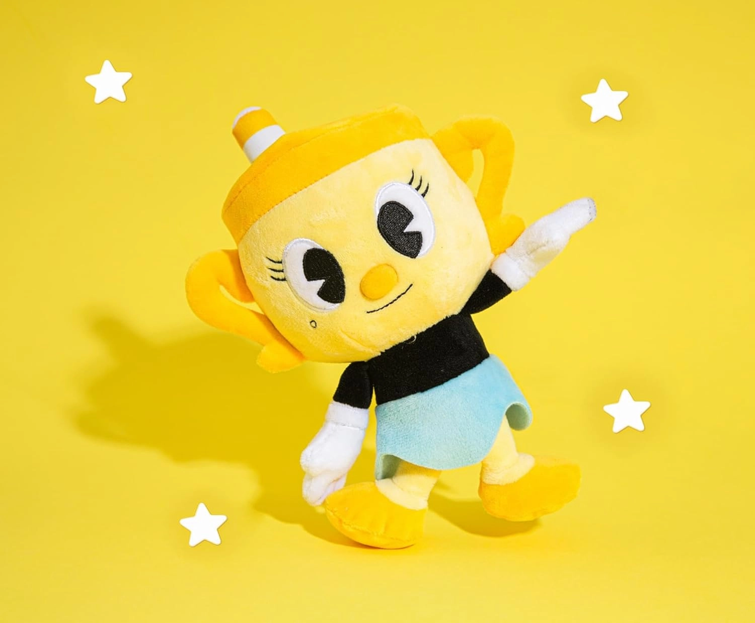 Cuphead Ms. Chalice 8-Inch Collector Plush Toy | Soft Stuffed Animal for Hugging | Officially Licensed Collectible