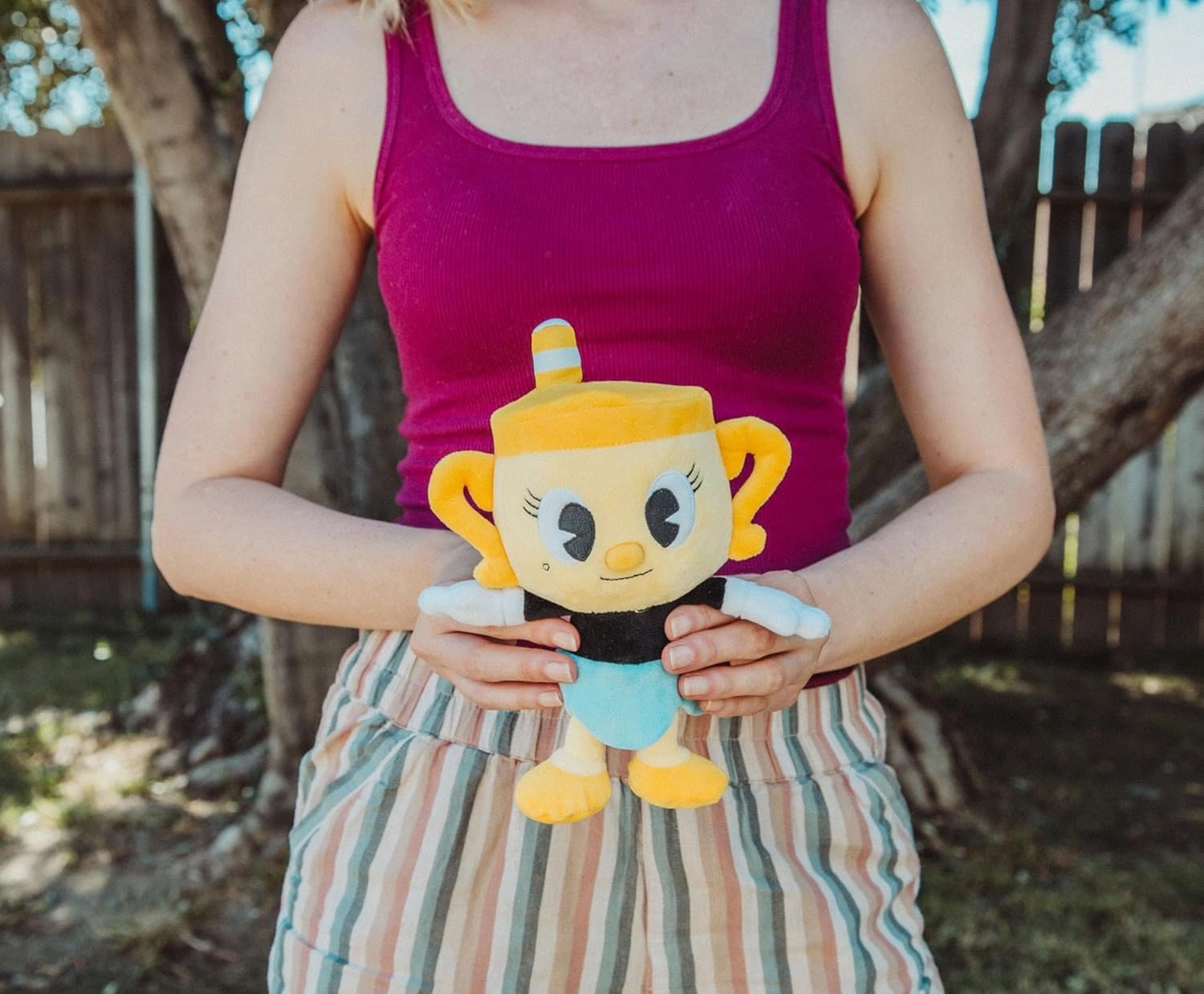 Cuphead Ms. Chalice 8-Inch Collector Plush Toy | Soft Stuffed Animal for Hugging | Officially Licensed Collectible